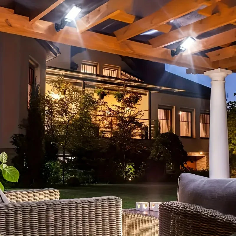 1/2/4Pcs Solar LED Light Outdoor Solar Lamp with Motion Sensor 3 Modes Waterproof IP65 Solar Garden Light Street Yard Lanter