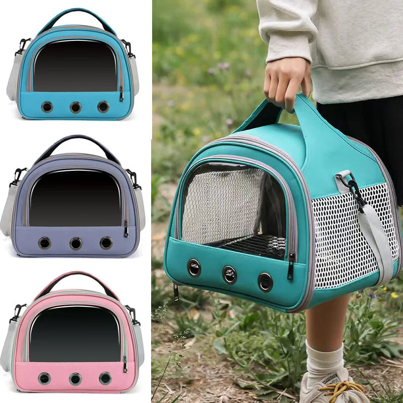 Cat bag, convenient for going out, pet dog, hamster, hedgehog, travel backpack, convenient outdoor bag bird mouse guinea pig bag
