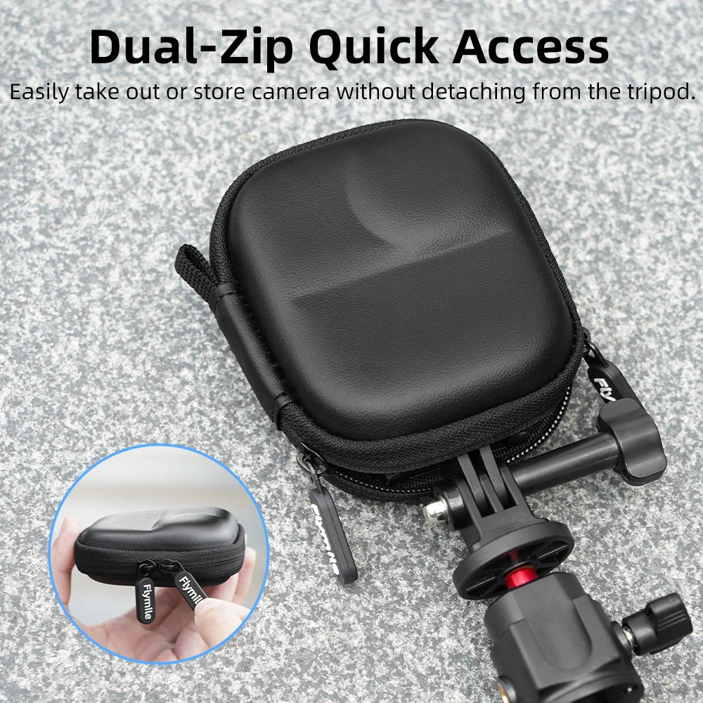 Flymile Storage Bag for DJI OSMO NANO Camera Mini Box Hard Shell Portable PU Carrying Case for DJI OSMO NANO Accessories