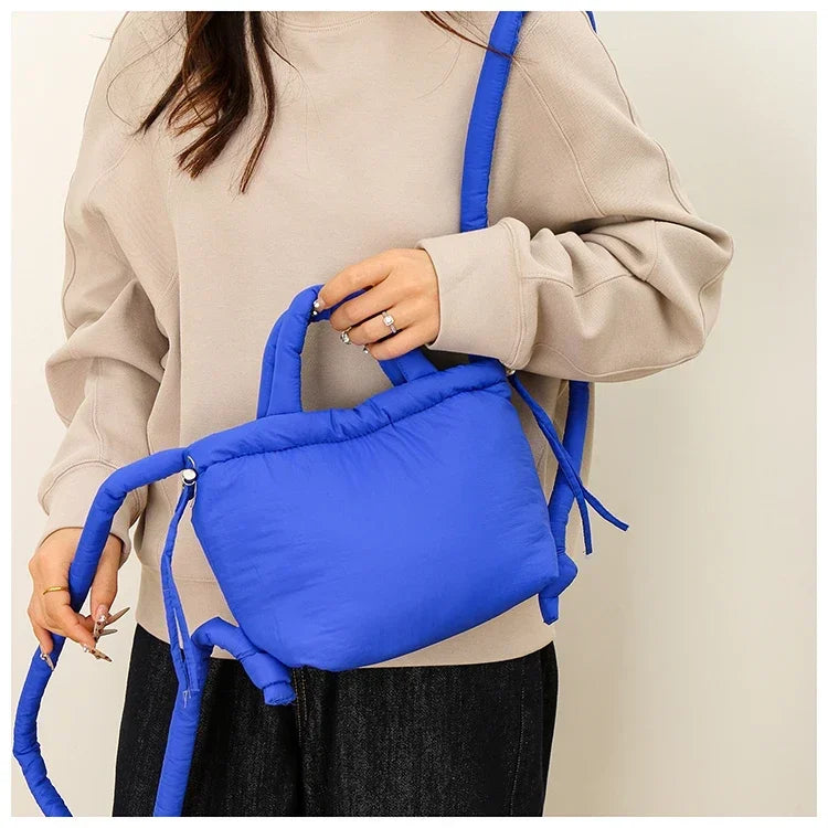 Super Cool Simple Versatile Handbags for Women 2025 Casual Hot Sale Colorful Nylon Small Square Shoulder and Crossbody Bags