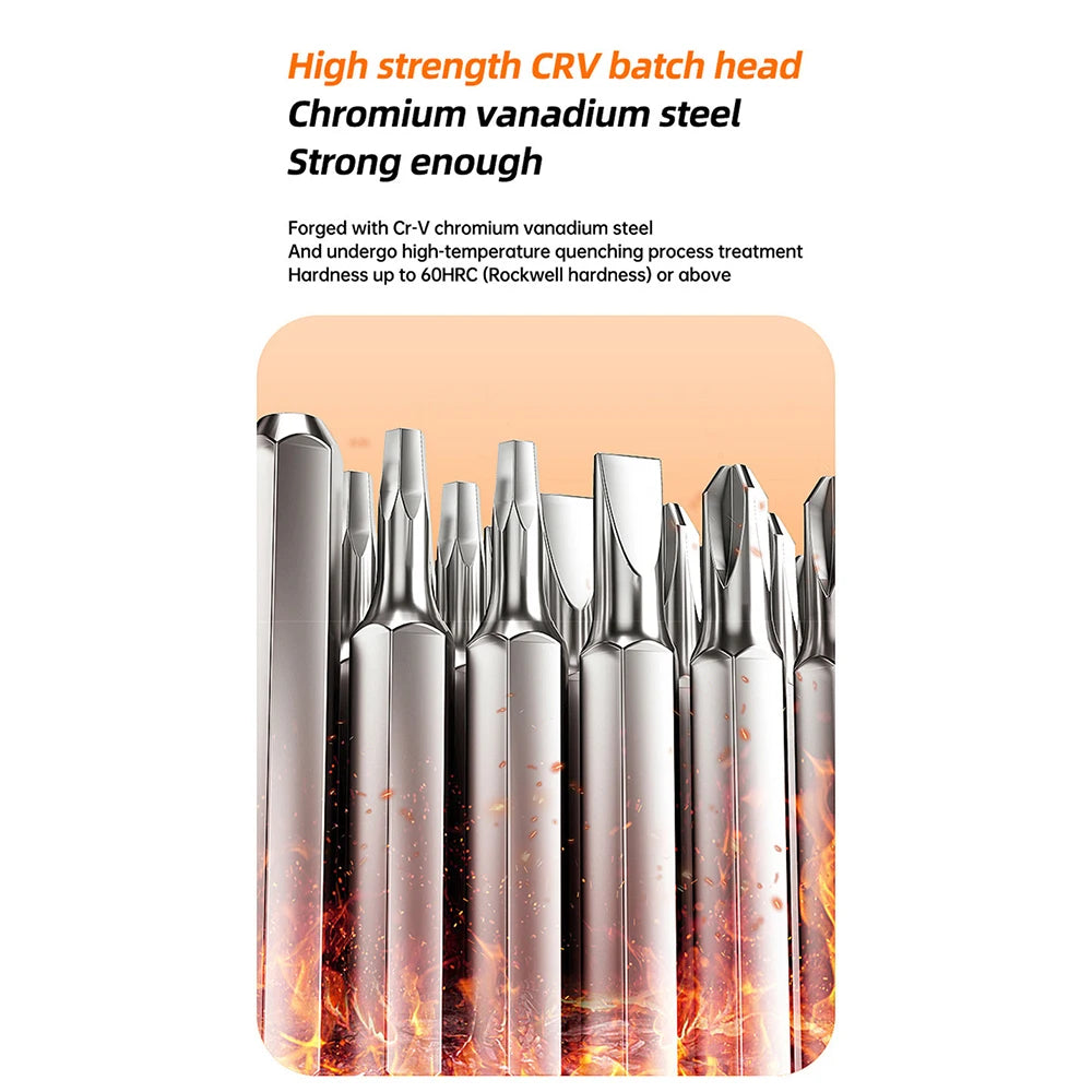 DC3.7-4.2V 38 Batch Heads Electric Screwdriver Rechargeable Speed 110R Cordless Screwdriver High Torque Household Repair Tool