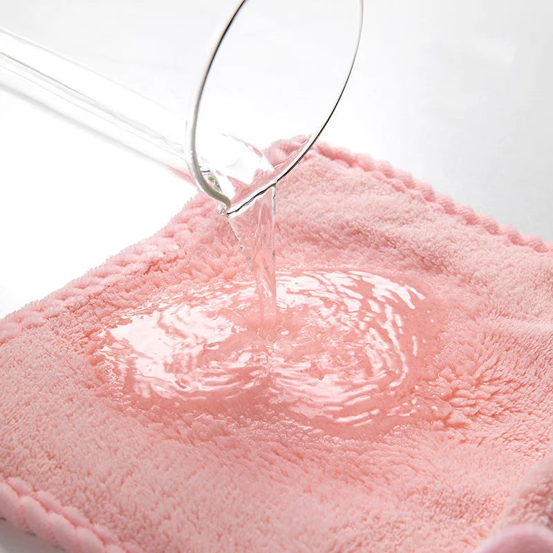 Baby Kids Children Hand Towel Cute Cartoon Water Absorbent Dry Towel Kitchen Bathroom Washroom Household Wipe Clean Hands Towel