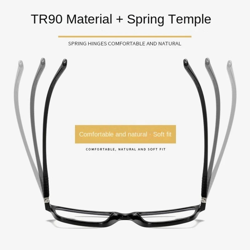 Intelligent Multifocal Progressive Reading Glasses for Men Women Near and Dual-use Automatic Adjustment Eyewear +100 +150 +400