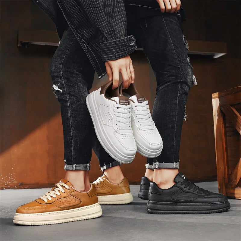 Men's shoes spring and autumn soft-sole non-slip casual shoes fashion Joker outdoor walking shoes youth light sports board shoe