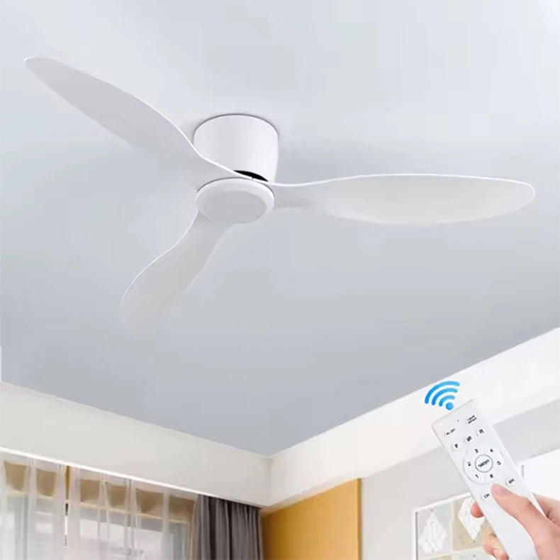 Modern Ceiling Fans No Light DC Motor Remote Control Cooling Fans Low Floor Ceiling Fan Silent Large Home Fan AC95-260V