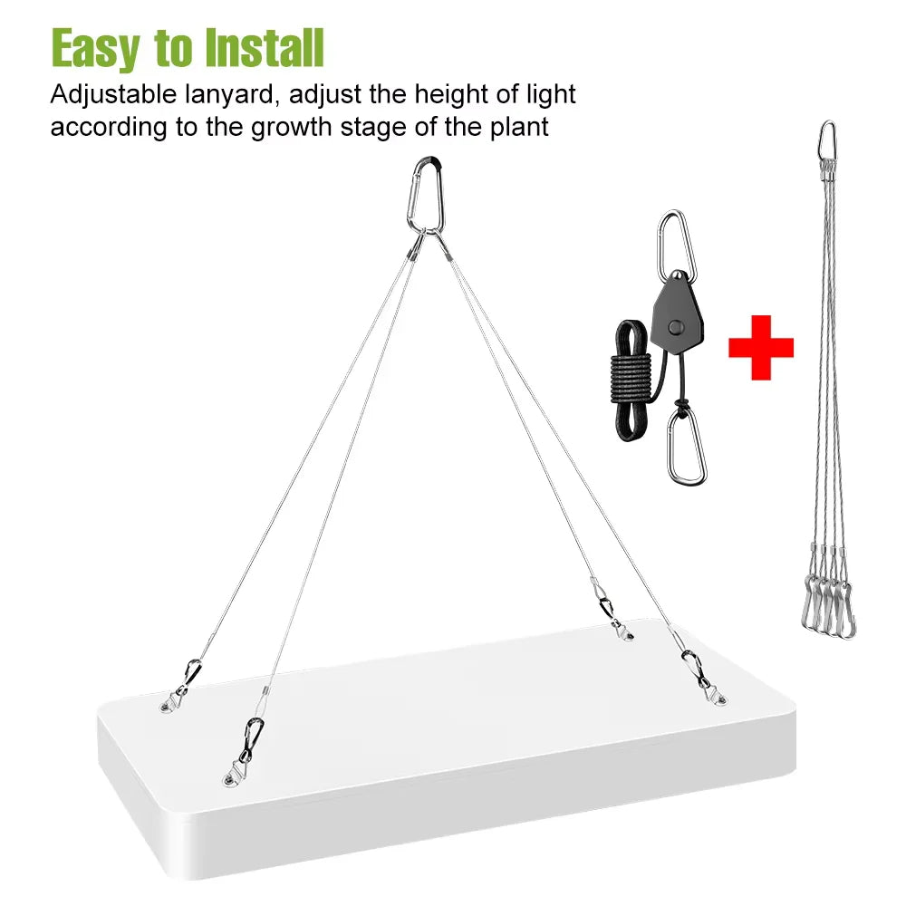 600W LED Grow Lights Full Spectrum Plant Cultivation Lamp 220V Indoor Greenhouse Tent Hydroponics Succulent Vegs Fill Lighting
