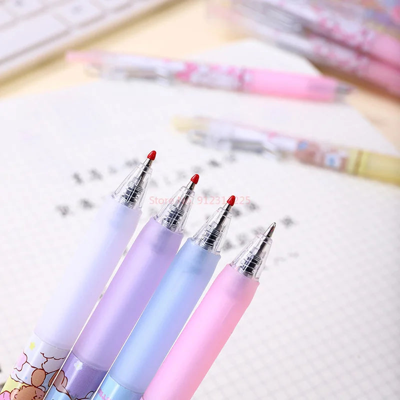 12pcs Cartoon Mikko Gel Pen 0.5mm Black Press Pen Writing Pen Student Stationery Wholesale
