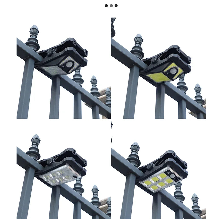 9900LM Solar Garden Outdoor Lights Clip Light Motion Sensor Waterproof Camping Lamp Rechargeable for Landscape Garden Decoration