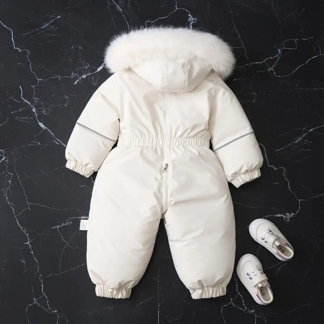 Pink Warm and Thick Boys and Girls Ski Velvet Lining Clothes Jumpsuit  2025 Winter New Children's Clothing Jumpsuit 1-5Y Parka