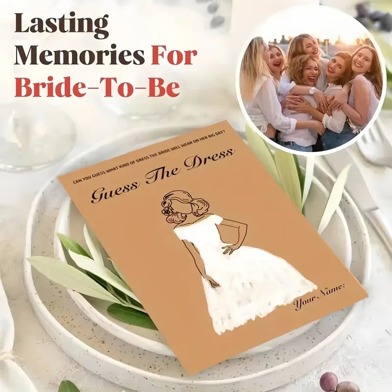 1 set of single party games, funny wedding guests, party decorations, guessing wedding dress games, card sets,wedding decoration