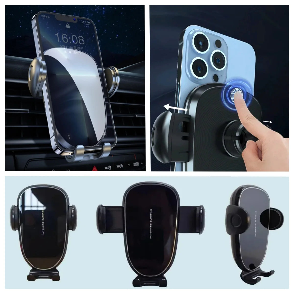 LIMUD Car Phone Holder Special Fixed Base For AUDI A6 C8 A7 C9 2019-2024 Wireless Charger Bracket Auto Interior Accessories