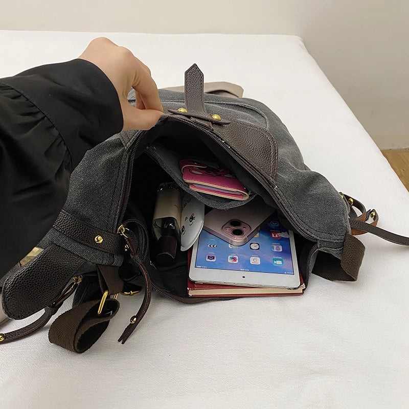 Sense of Luxury Personality Super Cool Crossbody Bags for Women Hot Trendy 2026 New Style Fashionable Canvas Pony Shoulder Bags