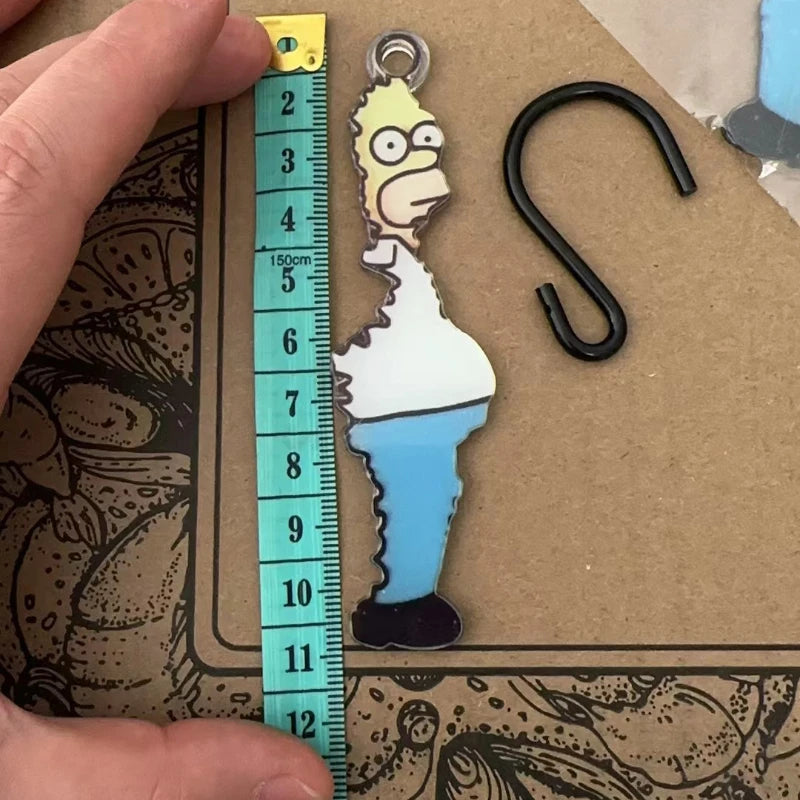 Simpsons Christmas Tree Decoration Anime Wooden Pendant Xmas Tree Hanging Ornament for Home Decorations Kids New Year Gift Toys