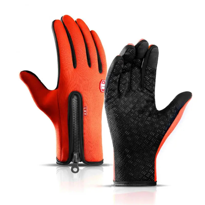 2024 Winter Warm Touchscreen Men's Gloves Sports Fishing Waterproof Ski Army Bike Snowboard Skis Skid Zipper Ladies Gloves