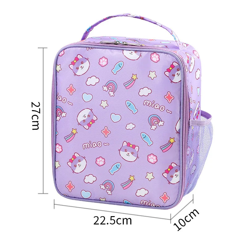 Students Aluminum oil Thickened Handheld Lunch Bag Insulated Thermal Food Picnic Storage Heat Preservation Beto Bag