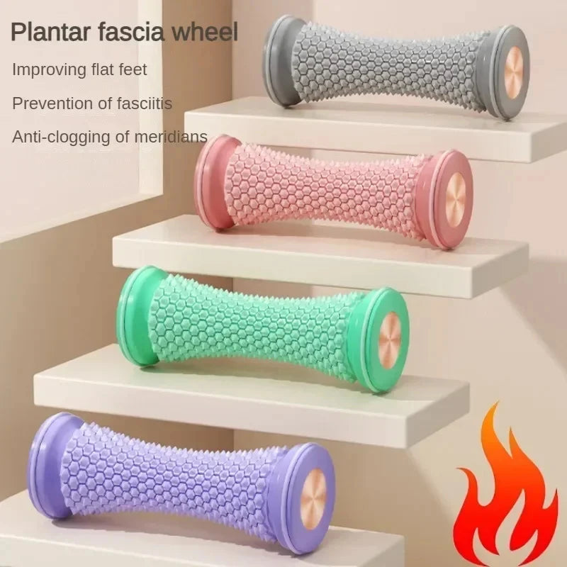 Foot  Roller Yoga Massage Ball Plantar Fascia Roller Muscle Relaxation Care Plastic Manual Foot Massager