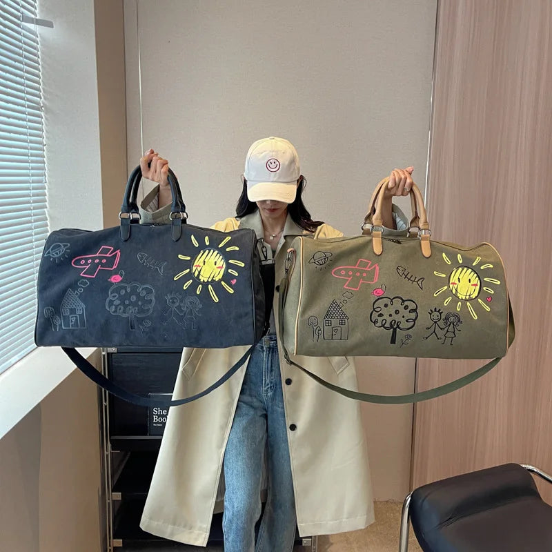 Large Capacity Travel Bag Fitness Handbag Crossbody Bag for Women Duffle Bag Carry on Luggage Bolso Marca Lujo Сумка Женская Sac