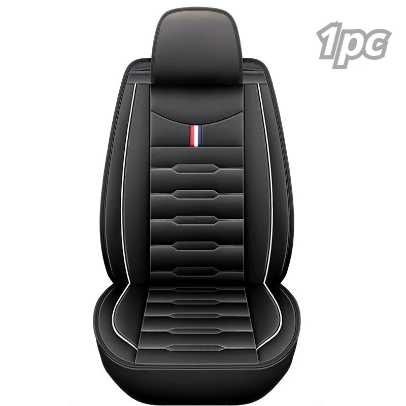 5- Seater Full Seat Universal Car Seat Cover, Breathable and Waterproof Faux Leather Automotive Seat Covers for Cars SUV Sedan