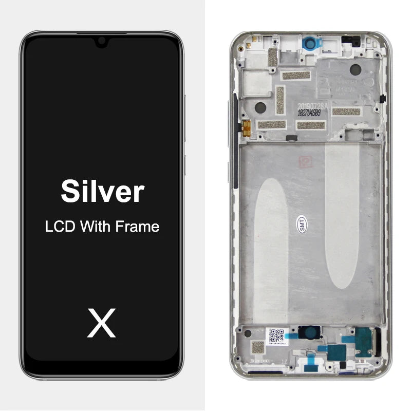 Super AMOLED Mi A3 Screen Replacement, for Xiaomi Mi A3 M1906F9SH Lcd Display Digital Touch Screen with Frame for Xiaomi Mi CC9e