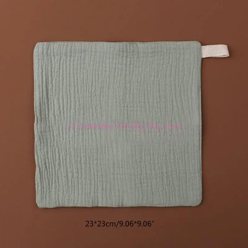 85AE 10Pcs Baby Saliva Towels Muslin Cloth Hand Face Wipes Bib Handkerchief Washcloth