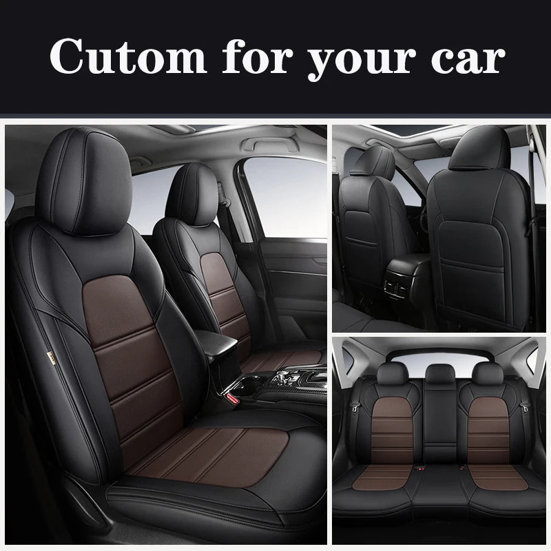 Custom Car Seat Cover For Mazda 3 Bk Bl Cx4 Cx7 6 Cx3 Cx30 Cx5 Atenza Luxury Leather Man Woman Gifts Auto Interior Accessories