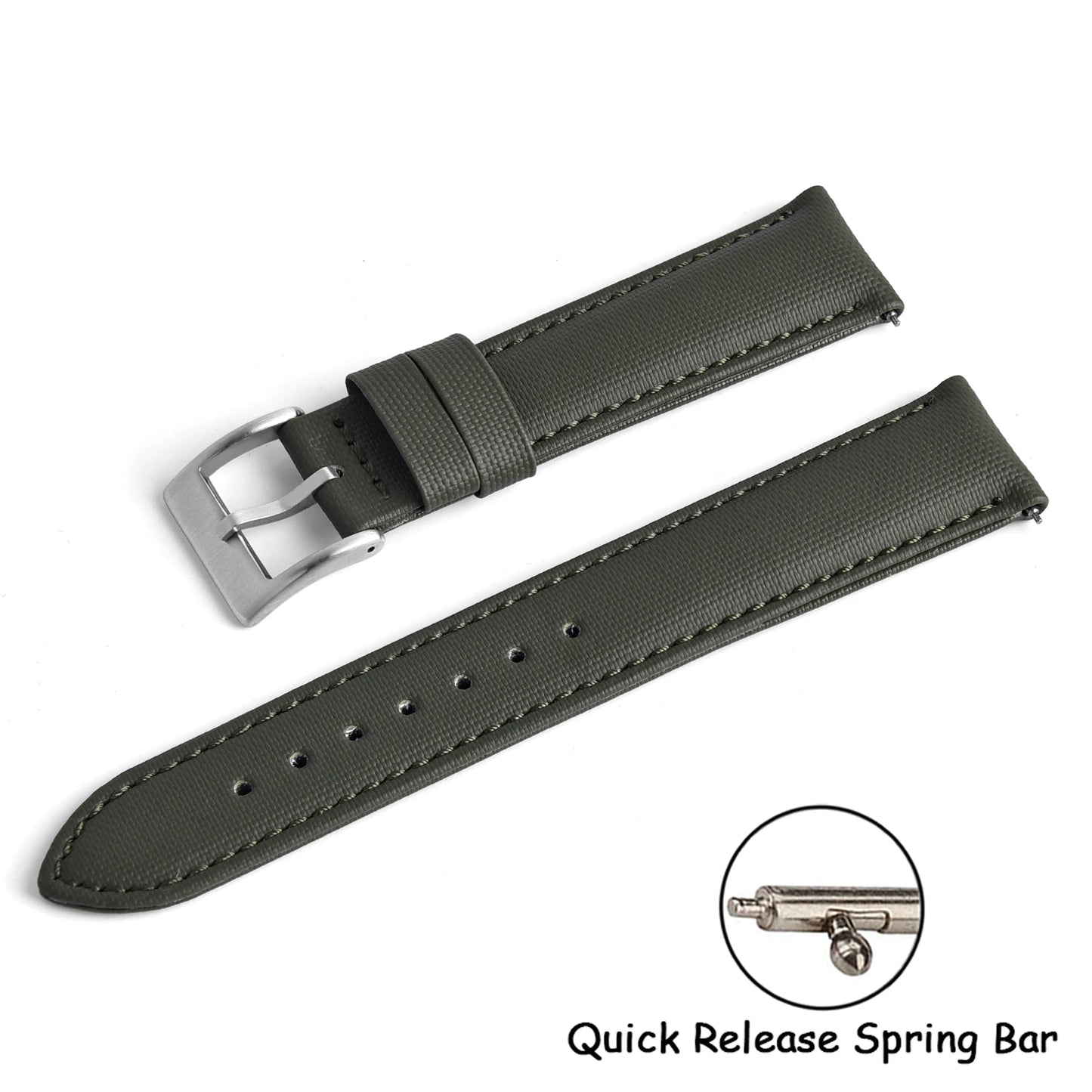 New D-elugs Waterproof Sailcloth Watch Strap 20mm 22mm Fabric Nylon Leather Watch Band For Omega/Seiko Belt Quick Release Strap