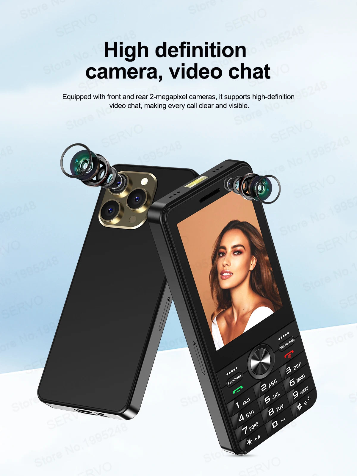 2025 New 4G Network Android Smart Phone 3.5" Screen 2 SIM Dual Camera Android 8.1 2+16GB WIFI GPS Play Store Mobile Phone Type-C