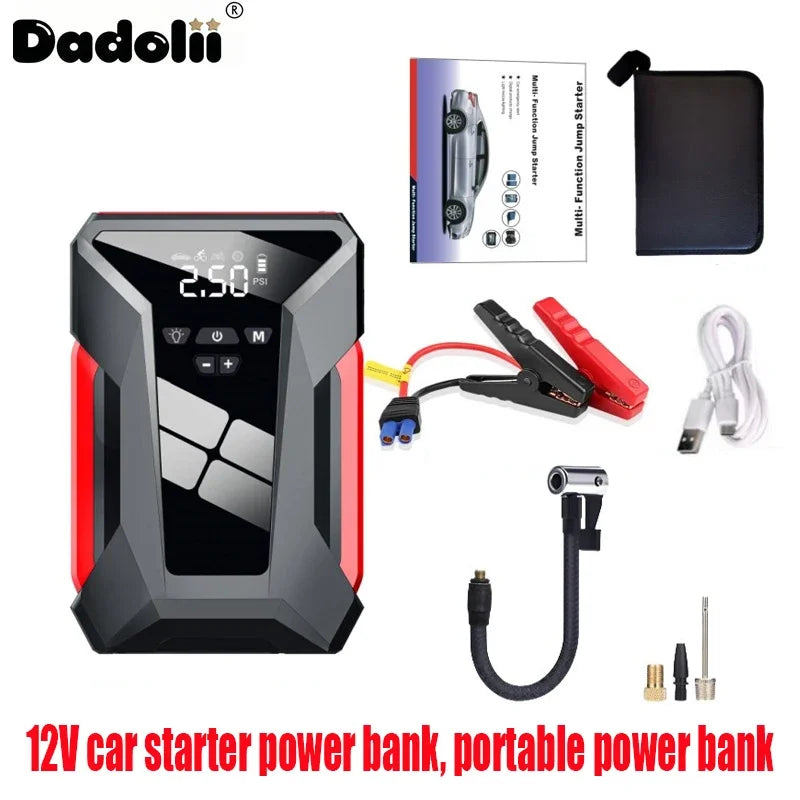 Car Jump Starter Starting Device Battery Power Bank 12V38000mAh Jumpstarter Auto Buster Emergency Booster Car Charger Jump Start