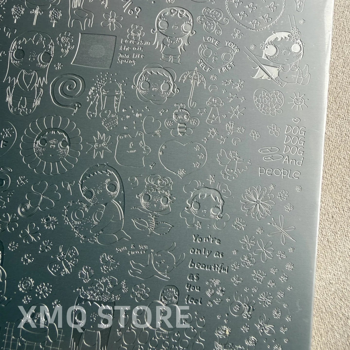 XMQ NAIL ART STAMPING PLATES LINES TEMPLATES LETTERS IMAGEPLATES