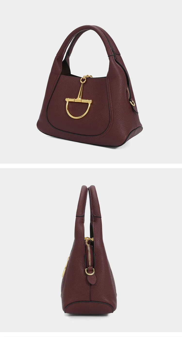 Stylish Solid Color Designer Diaper Bag Women Luxury Leather Tote Large Capacity Elegant Crossbody Handbag For Simple Chic