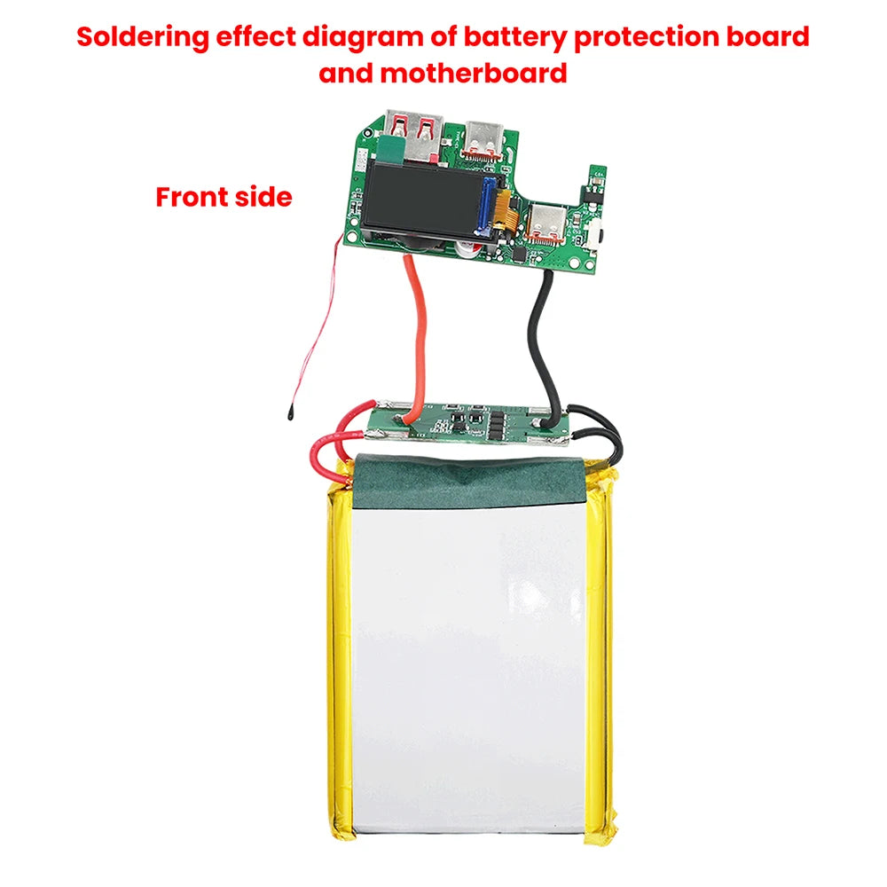 45W 2S 65W 3S Fast Charging Module with TFT Display PD QC Compatible DIY Power Bank Circuit Board for Portable Chargers
