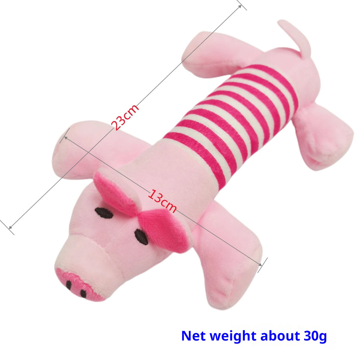 New Pet Toy Striped Elephant, Yellow Duck, Pink Pig Biting Pet Toy Simulated Pet Sound Dog Toy