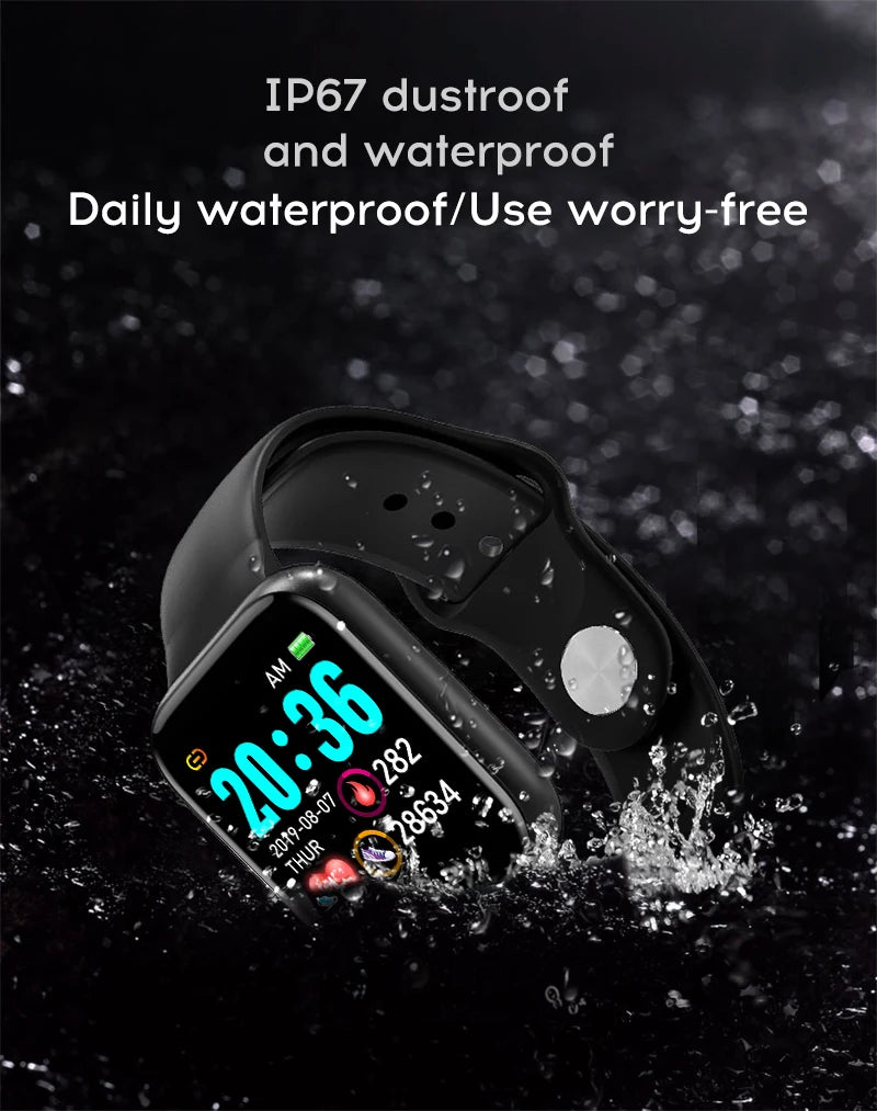 Smart Watches For Women Men Bluetooth Connect Phone Player Music Control Fitness Heart Rate Monitor Sport Bracelet Digital