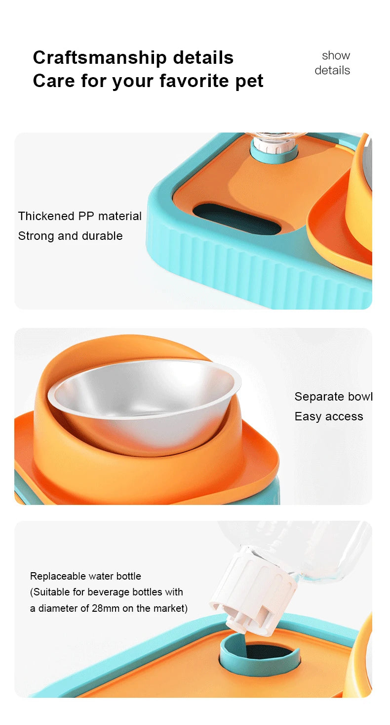 Cats and Dogs  Used Simple Use Pet Feeding Bowl, Durable and Safe Design Functions