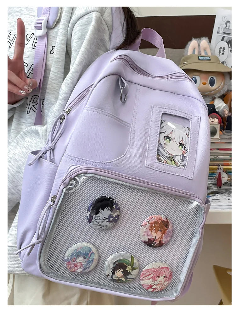 Japanese College Style Fashionable Backpack for Students Large Capacity Backpack for Women Highvalue Outdoor Backpack