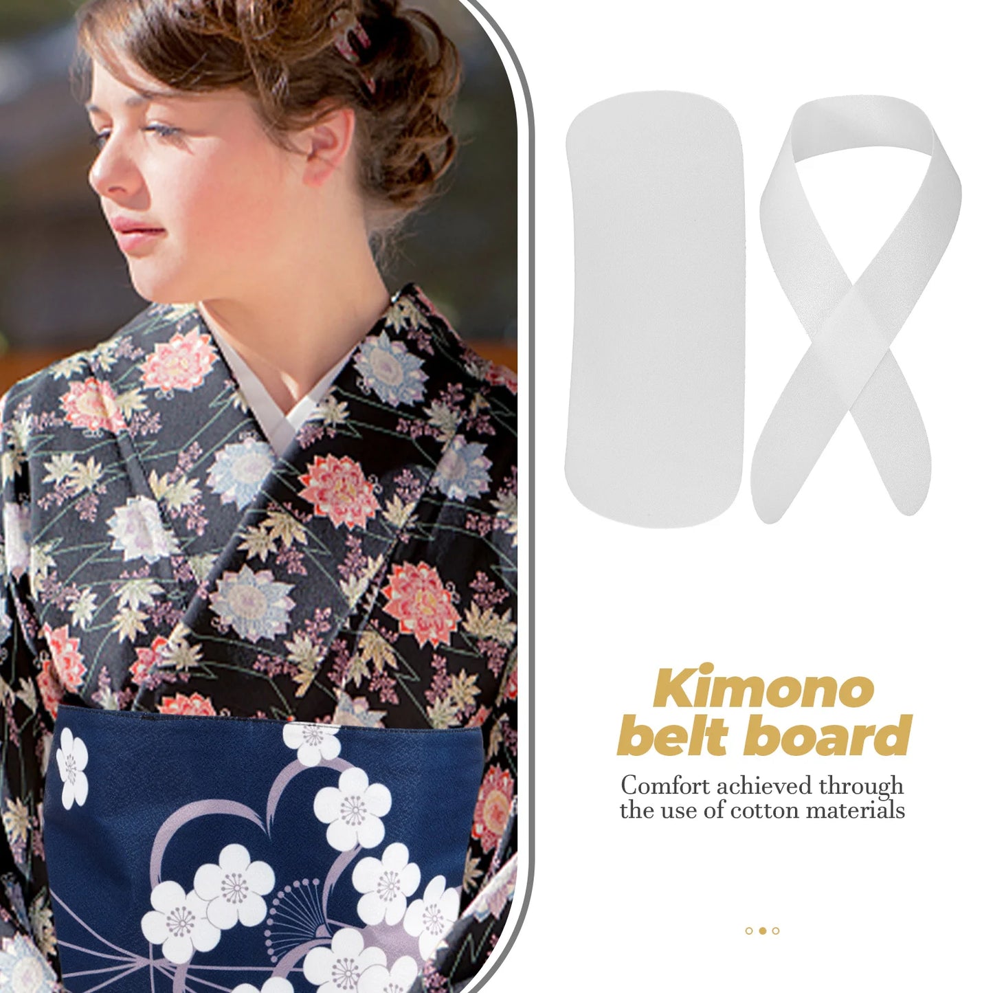 Kimono Accessories Collar for Dress Japanese Women Necktie Obi Ita Belt Plate Blouse Waist
