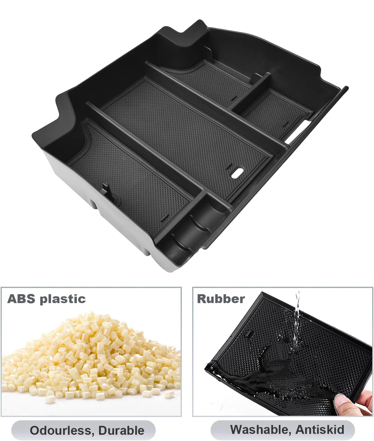 Center Console for 2024 Dodge RAM TRX 1500 2023 2022 2010-2021 Armrest Storage Organizer Car Storage Box Coin Interior Tray Box