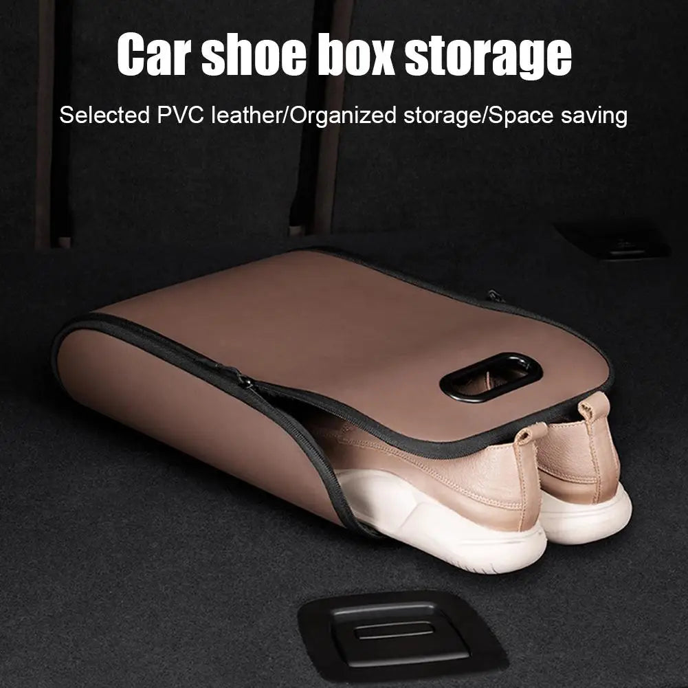 Universal Car Shoe Organizer Box, Foldable Storage Box, Auto Car Accessories for Men Women, Multi-Functional Car Organizer