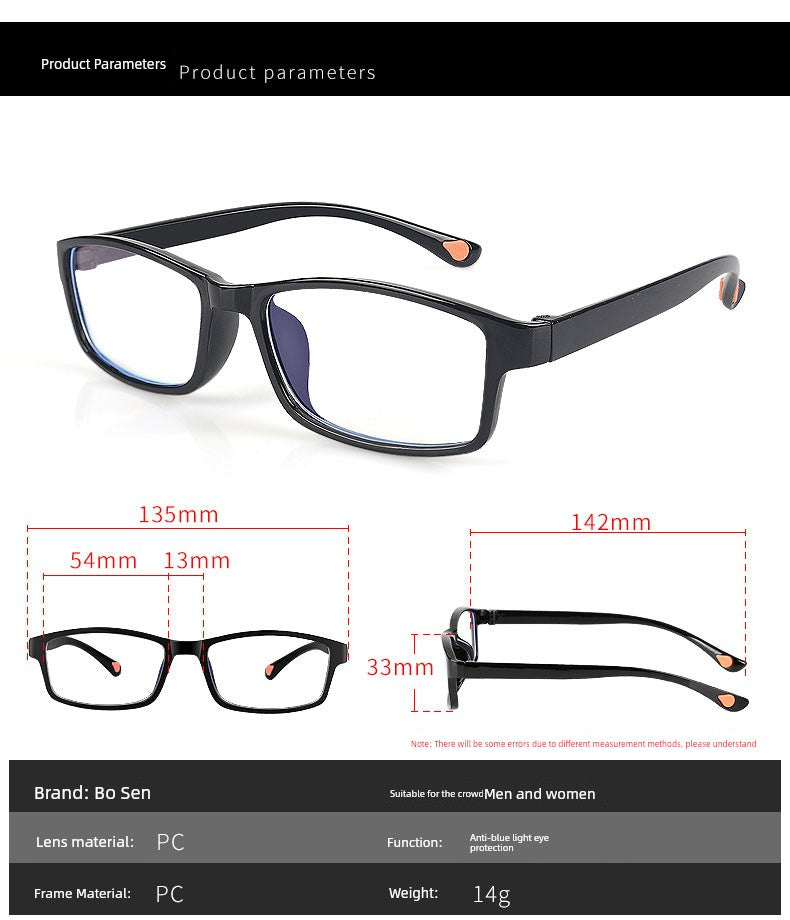 Anti-Blue Light Reading Glasses for Men and Women Neutral Stall Profiteering New Arrival Products Presbyopic Glasses Full Frame Reading Glasses Manufacturers Supply
