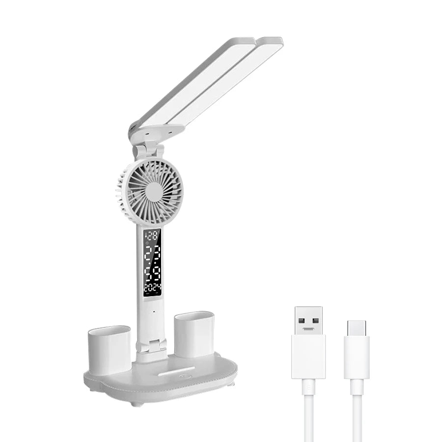 Rechargeable Led Desk Lamp for Study Table Lamp Led Eye Caring Light With 3 Color Modes Dimmable Reading Study and Office Work