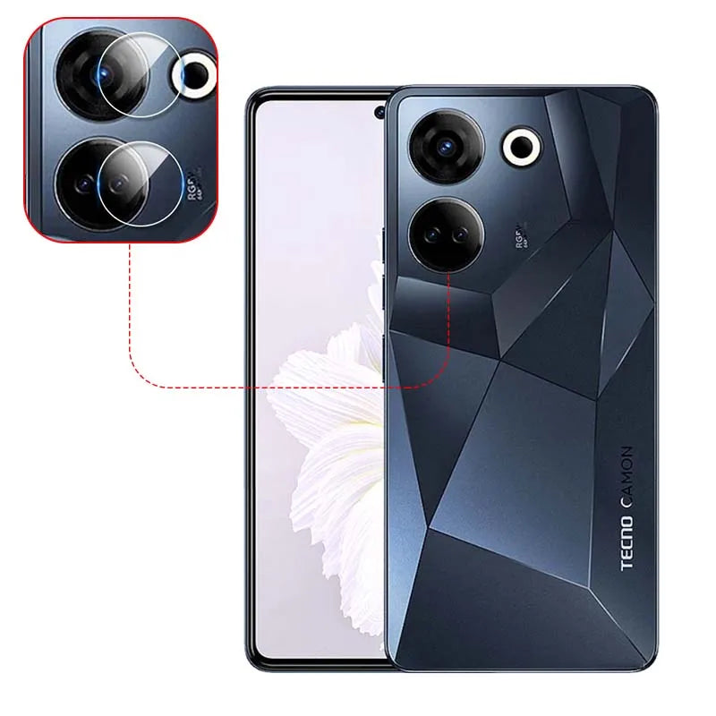 Lens Protector For Tecno Camon 20 / Pro Premier HD Clear Ultra Slim Back Camera Cover Soft Protective Film -Not Tempered Glass
