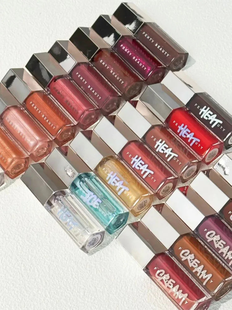 Fashion Fenty Beauty Lip Glaze Moisten Shine Glitter Lip Plumper Makeup For Beginner Liquid Lipstick Female Makeup Cosmetics