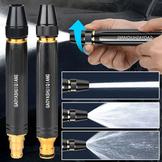 High Pressure Car Spray Gun Adjustable Car Wash Water Gun Sprinkler Connector Hose Sprinkler for Car Cleaning Garden Watering