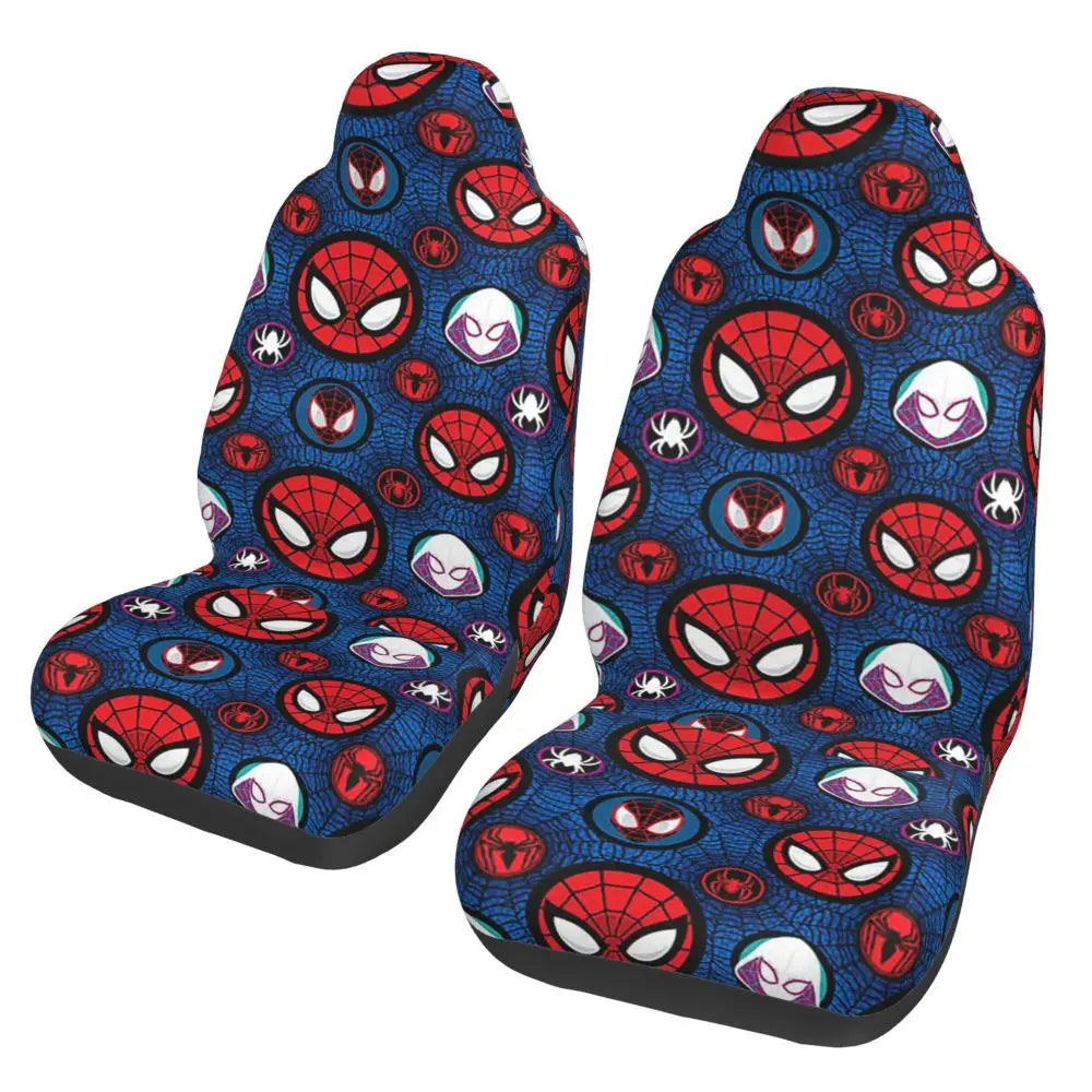 Spidey Spiderman Universal Car Seat Cover for most cars Suitable For All Kinds Models Superheros Seat Covers Polyester Fishing