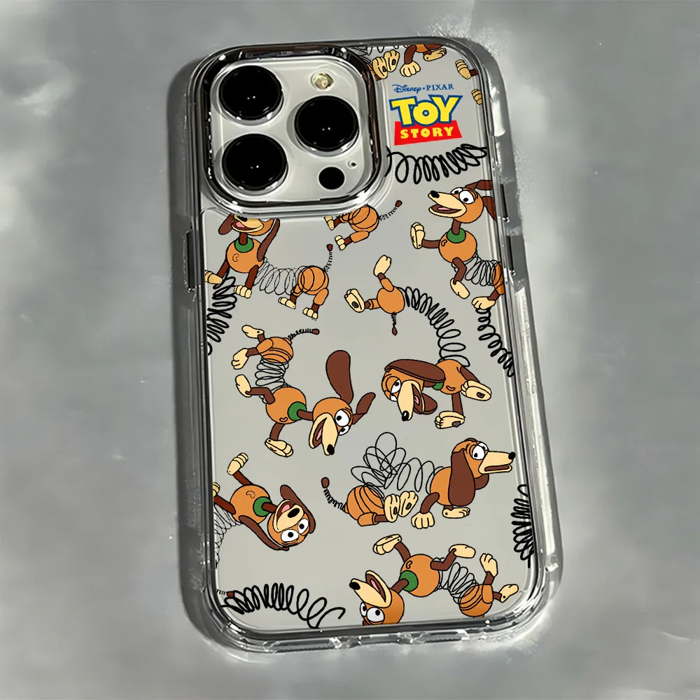 Cartoon Toy Story Woody Alien Phone Case For iPhone 17 16 15 14 13 12 11 mini Pro Max X XR XSMAX Air Plus Transparent Soft Cover