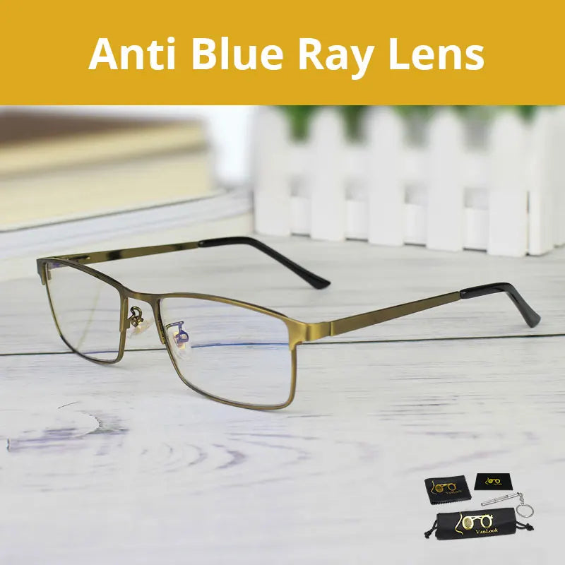 Photochromic Progressive Reading Glasses Multifocal Chameleon Sunglasses Men Women Anti Blue Ray For Computer Work Eyewear Frame