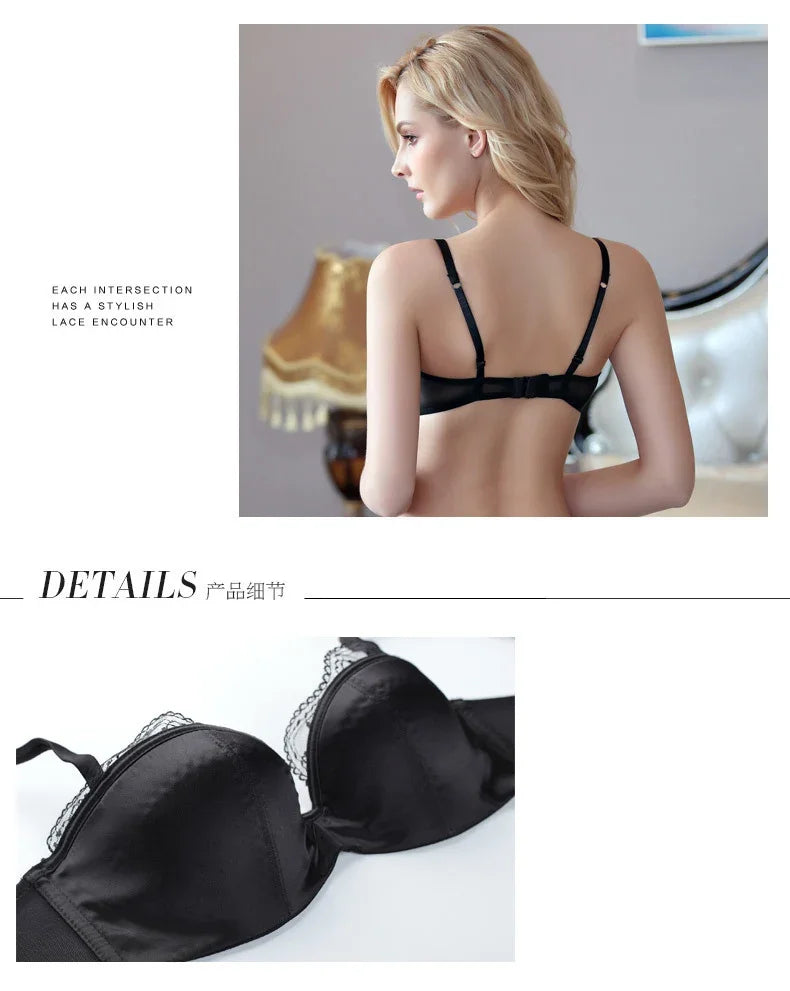 Women Lace Bra Set Casual Lingerie Set Daily Elegant Underwear Girls Bra and Panty Set chic