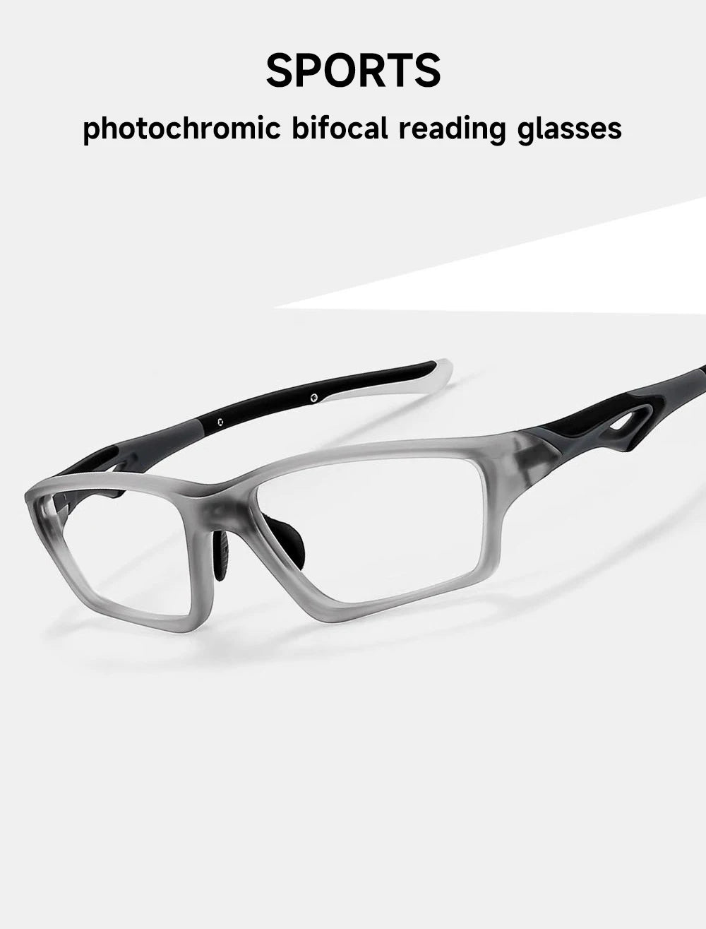 Anti-blue Light Bifocal Reading Glasses Men Sports Photochromic Readers TR90 High Quality Multifunctional Eyeglasses