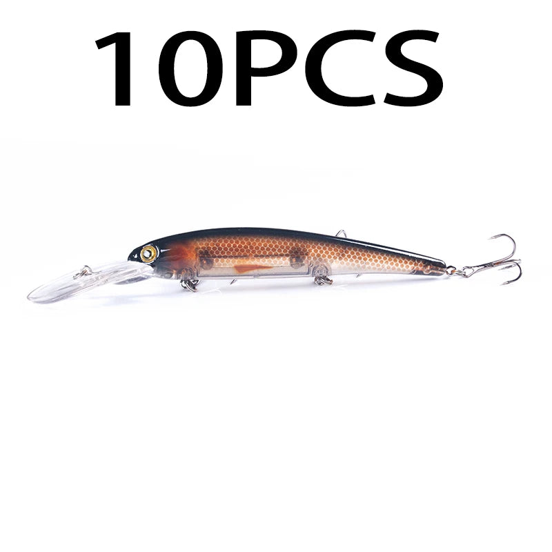 1pcs 16cm 20g Deep Diving Large Minnow Wobbler Lure Artificial Hard Bait Crankbait Bass Pike Perch Walleye Fishing Tackle