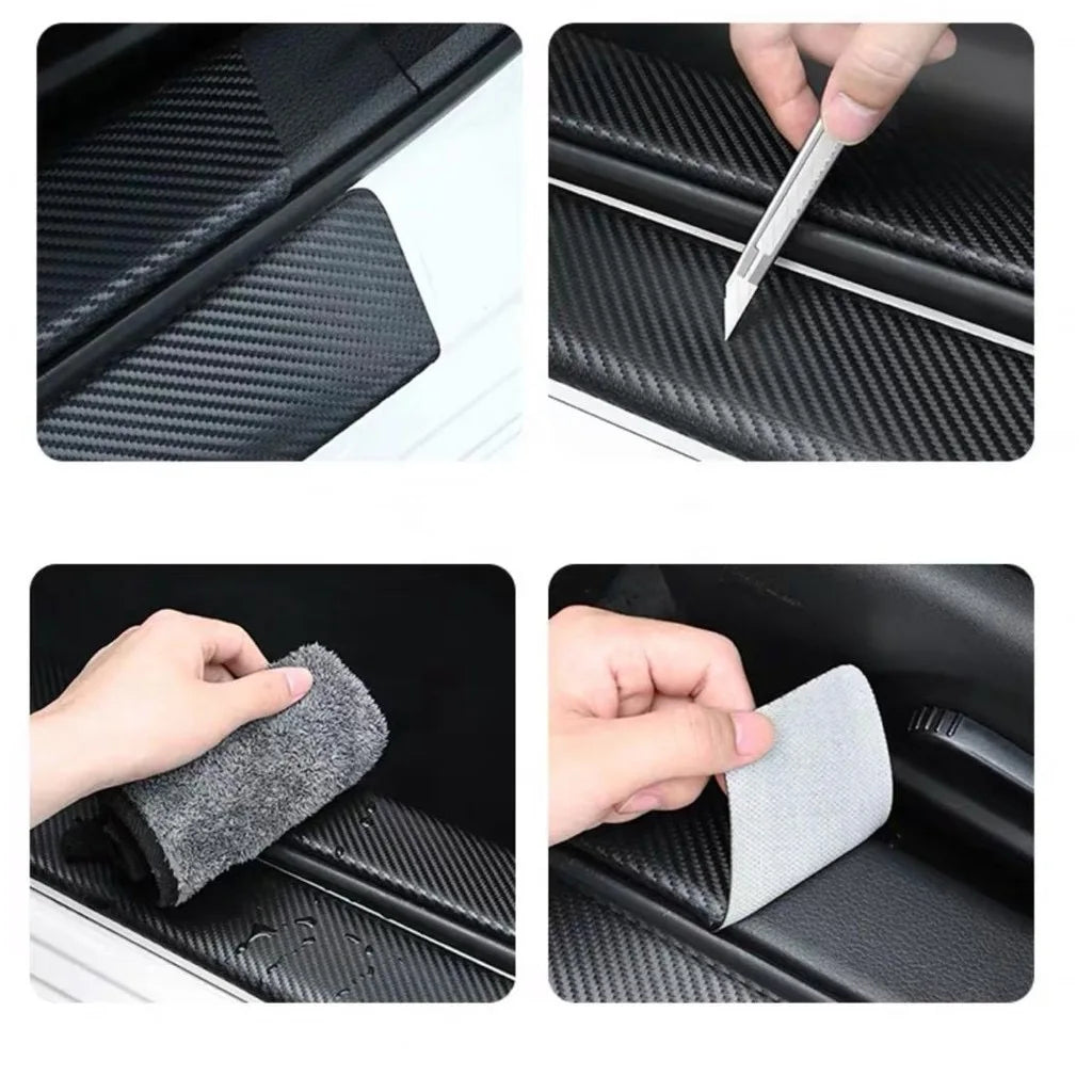 Car Trunk Bumper Guard Decals For Chery TIGGO 3 4 5 7 Pro 8Pro Max MVM X22 DR3 Amulet Fora Fulwin T11 A1 A3 A5 car Accessories